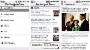 NYTimes App for Android  AppsRead  Android App Reviews / iPhone App