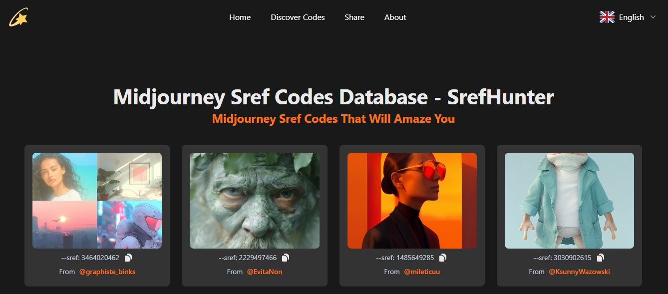 Midjourney Sref Codes Library